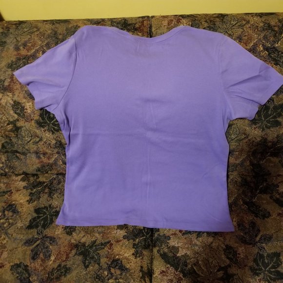 Mauve, short sleeve t-shirt, round neck, cotton, Northern Reflections, XL - Picture 2 of 6